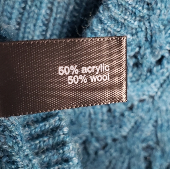 The Limited Sweater XS V-Neck Wool Blend Chevron Knit Classic Librarian Academia - Picture 7 of 8